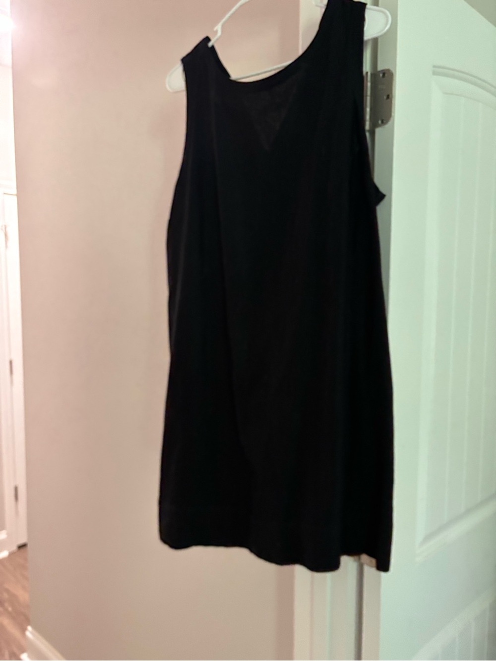 Classic Black Sleeveless Shift Dress - Women